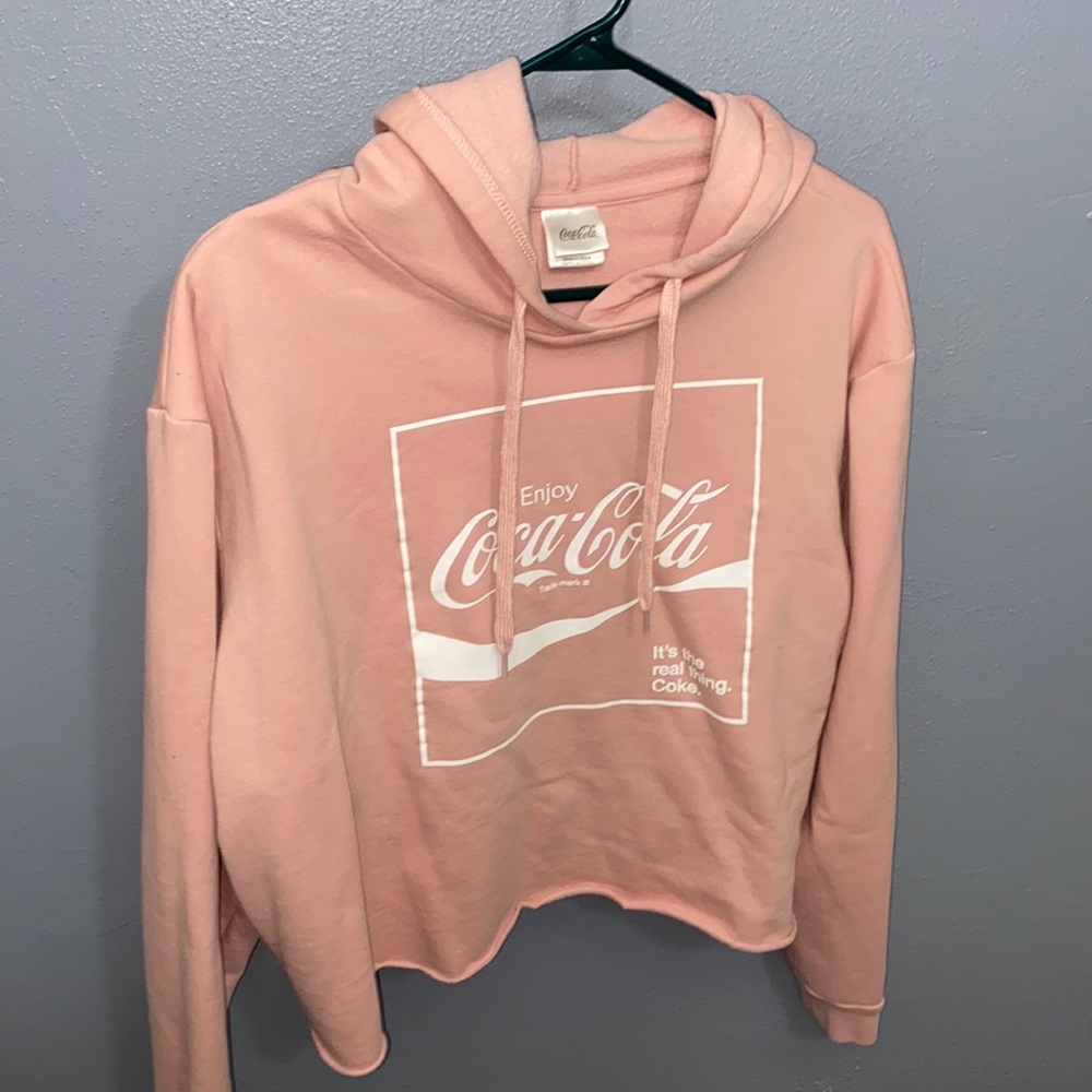 Coca-Cola Pink Crop Top Sweater
